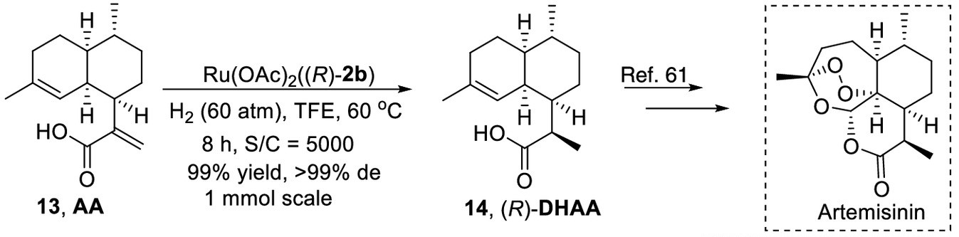 图3. O-SDP配体在青蒿素中间体生产中的应用<sup>[2]</sup>