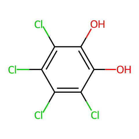 3,4,5,6-四氯-1,2-邻苯二酚 结构式