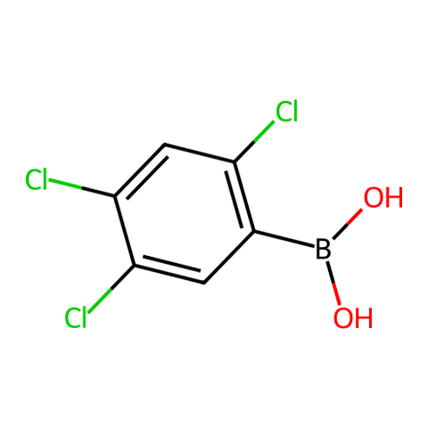 2,4,5-三氯苯硼酸：含氯芳烃结构与氯化过程研究中的常用砌块 结构式