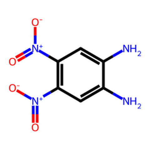 4,5-二硝基苯-1,2-二胺 结构式
