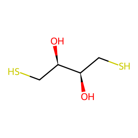 二硫苏糖醇（DTT，维持酶活性的常用还原剂） 结构式