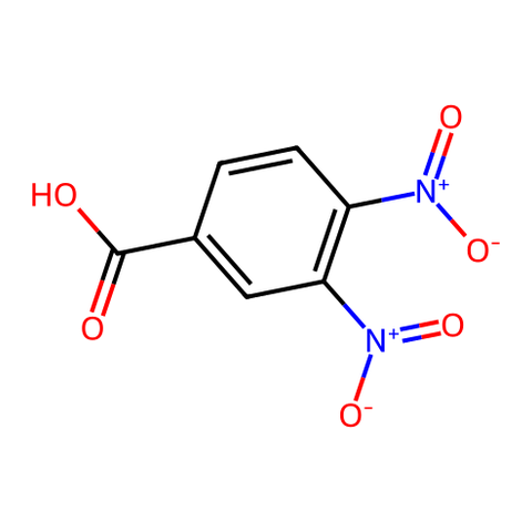 3,4-二硝基苯甲酸 结构式