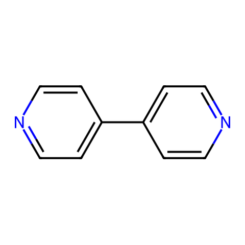 4,4'-联吡啶（98%）：含氮配体，用于配位框架与功能化 结构式