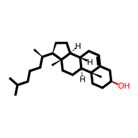 胆固醇：维持膜蛋白天然构象的重要膜组分 结构式