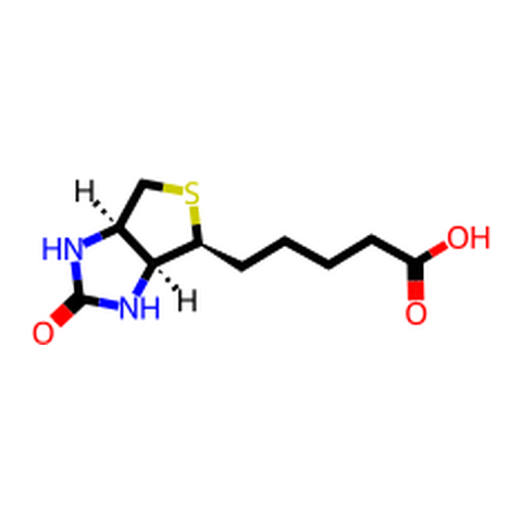 生物素（亲和素-生物素体系的核心小分子） 结构式