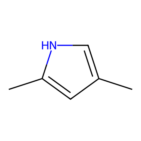 2,4-二甲基吡咯（BODIPY 合成常用起始原料） 结构式