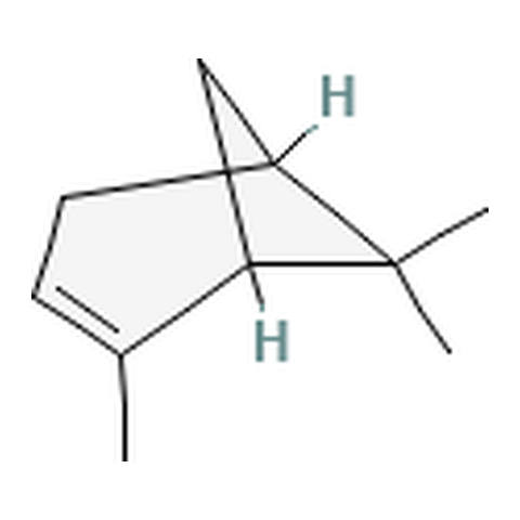 CAS 80-56-8 结构式