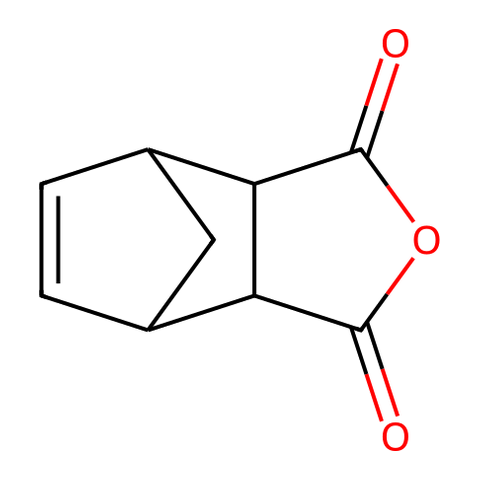 顺-内型-1,3-二氧代-1,3,3a,4,7,7a-六氢-4,7-甲桥异苯并呋喃 结构式