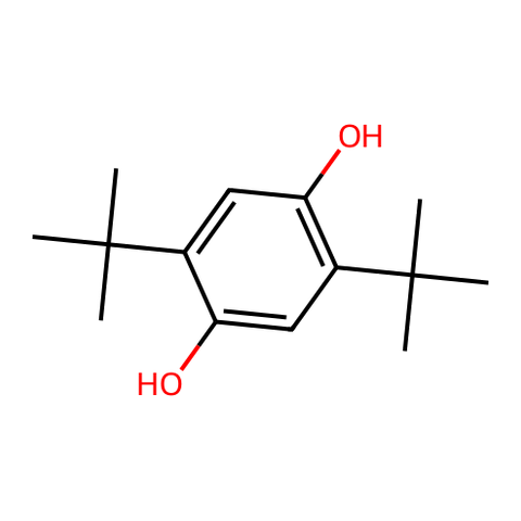 2,5-二叔丁基对苯二酚 结构式