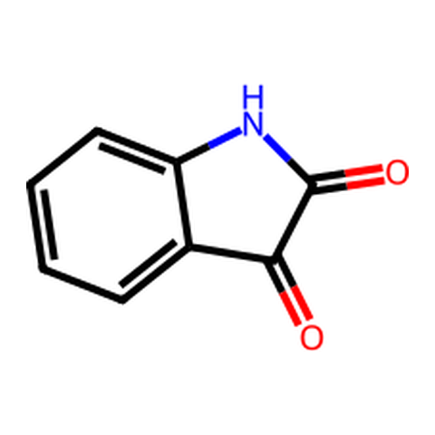 吲哚-2,3-二酮 结构式